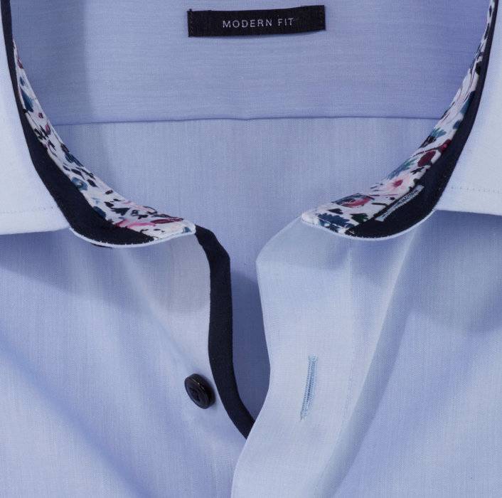Olymp Camicia celeste olymp luxor puro cotone facile stiro Negozi Online