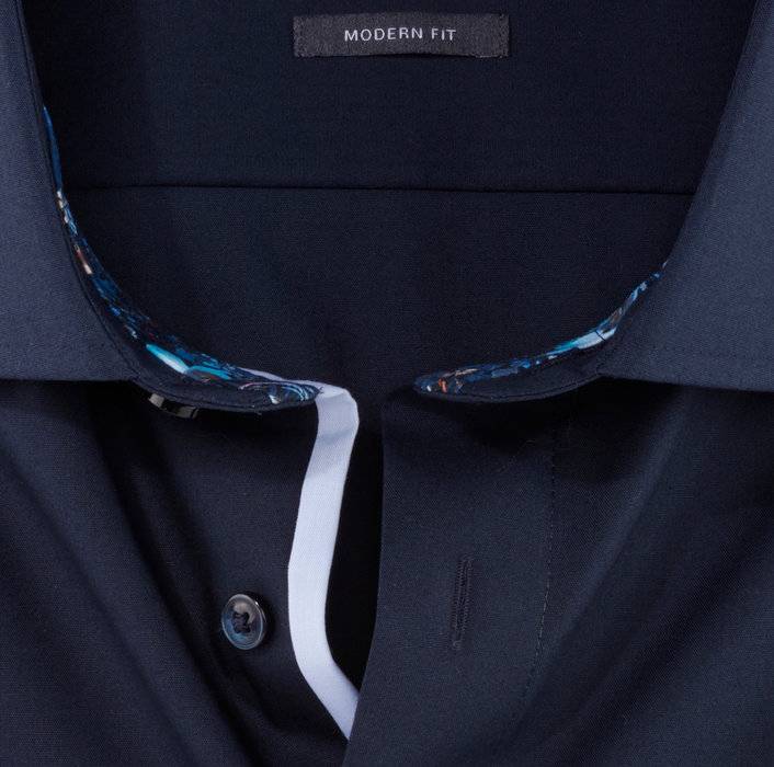 Olymp Camicia blu scuro olymp luxor puro cotone facile stiro Acquista Ora