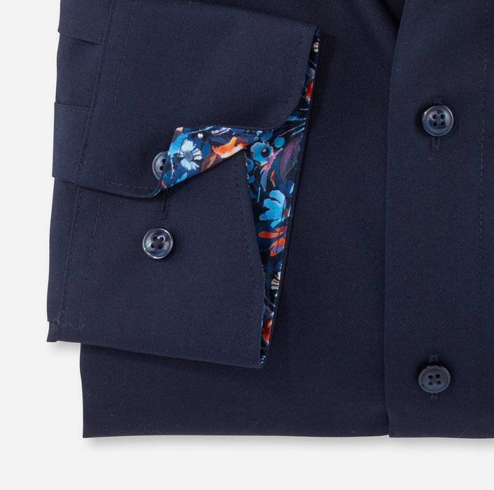 Olymp Camicia blu scuro olymp luxor puro cotone facile stiro Acquista Ora