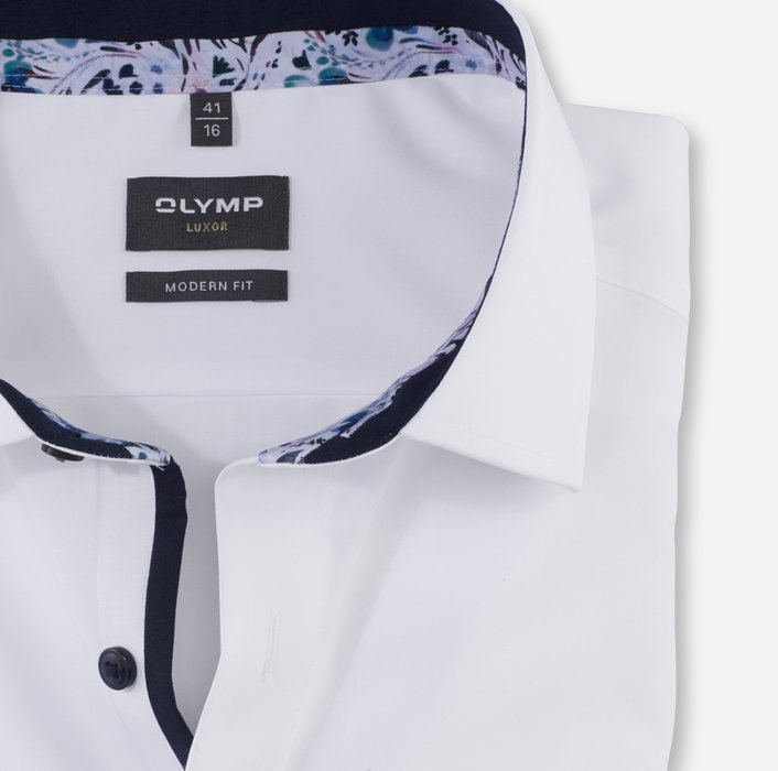 Olymp Camicia bianca olymp luxor puro cotone facile stiro Consegna Veloce