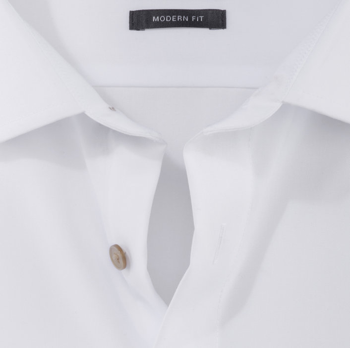 Olymp Camicia bianca olymp modern fit con bottoni beige Convenienza