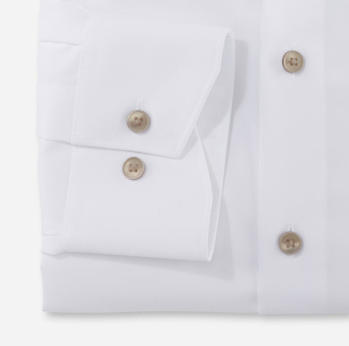 Olymp Camicia bianca olymp modern fit con bottoni beige Convenienza