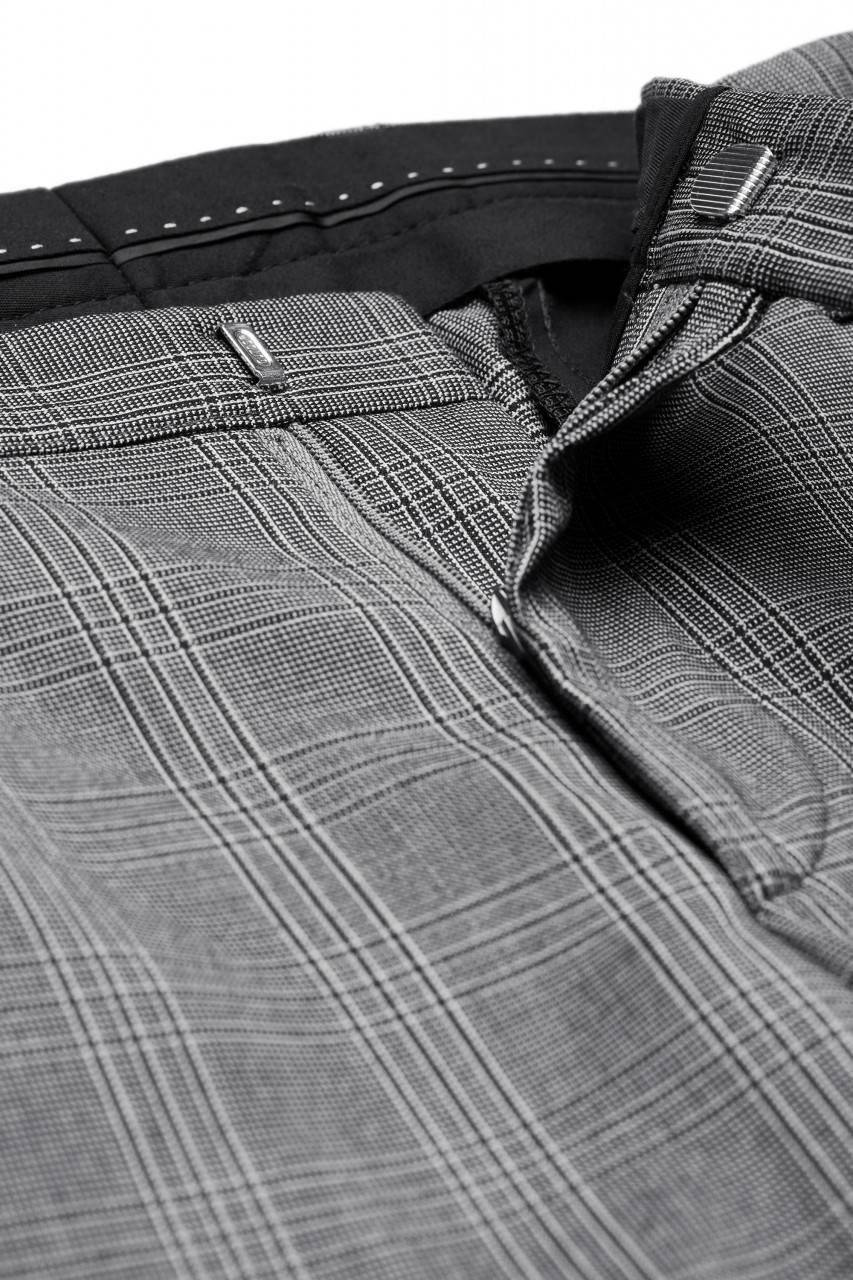 Digel Move Pantalone grigio a quadri digel extra slim fit Economico