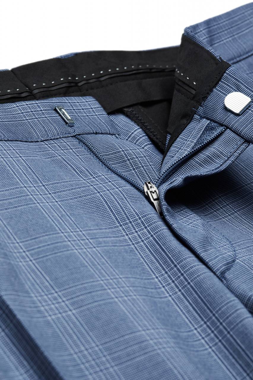 Digel Move Pantalone blu chiaro a quadri digel extra slim fit Online