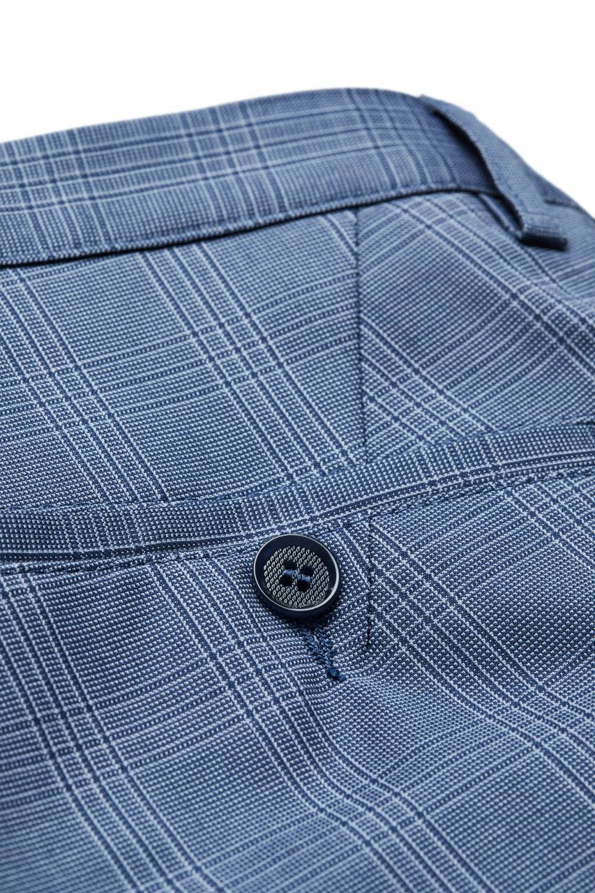 Digel Move Pantalone blu chiaro a quadri digel extra slim fit Online