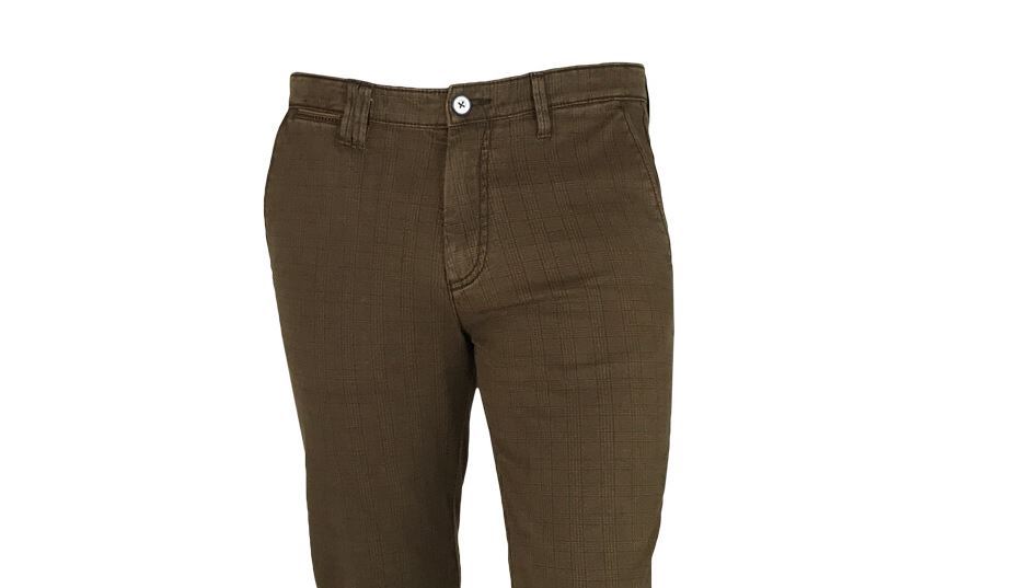Sea Barrier Pantalone sea barrier verde a quadri cotone stretch Outlet