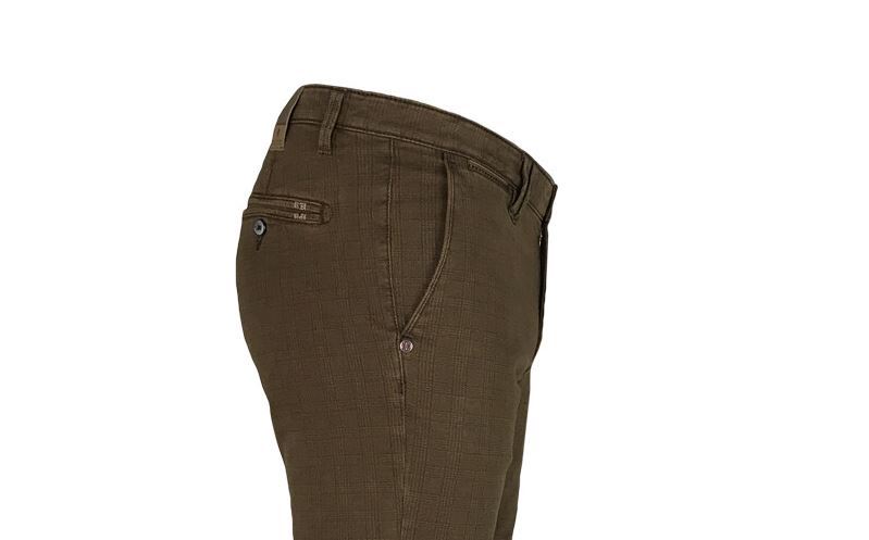 Sea Barrier Pantalone sea barrier verde a quadri cotone stretch Outlet