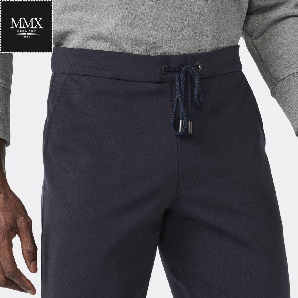 MMX Germany Pantalone mmx jogger blu slim fit in jersey Negozio