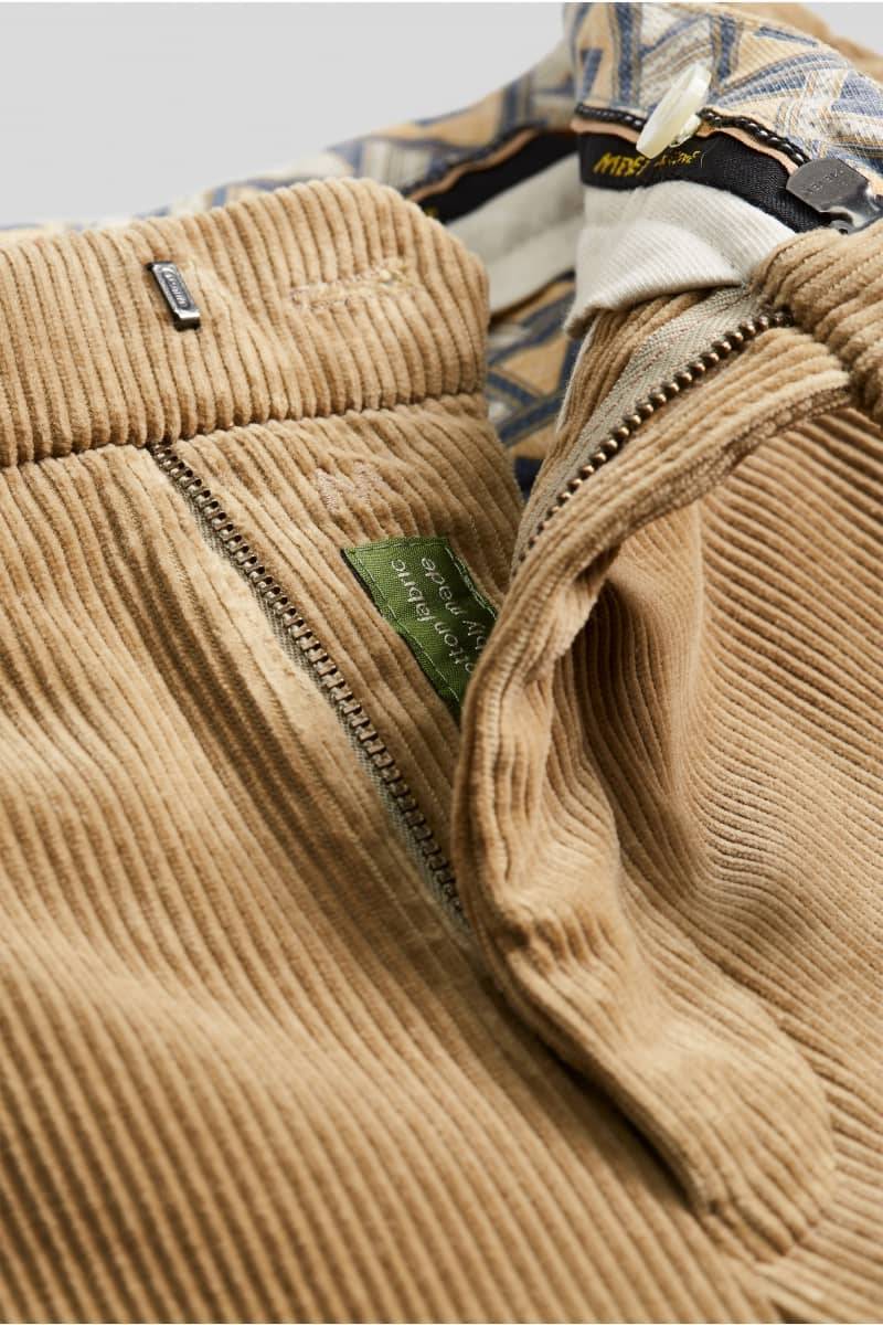 Meyer Pantalone cappuccino meyer in velluto a coste luxury modern fit In Saldo