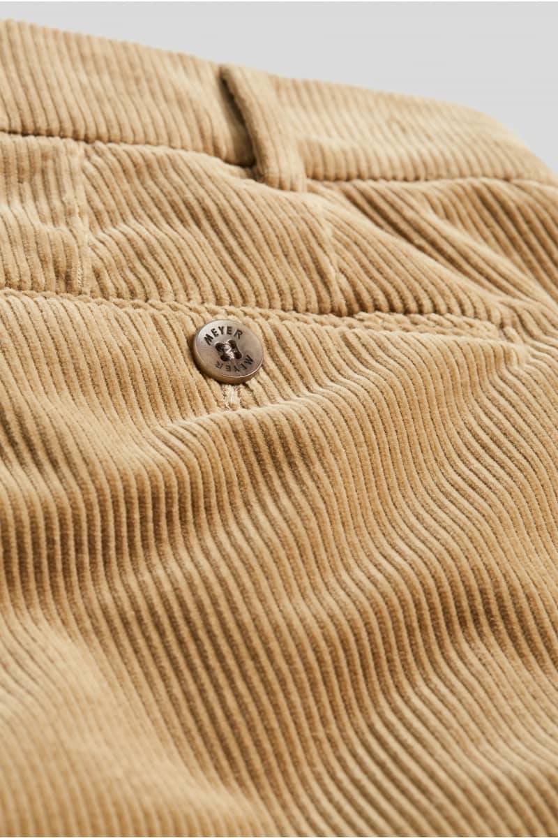 Meyer Pantalone cappuccino meyer in velluto a coste luxury modern fit In Saldo