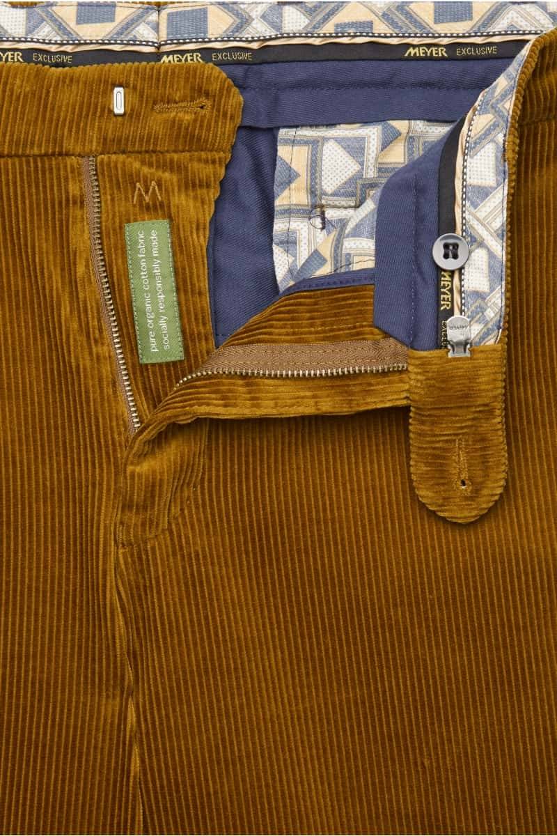 Meyer Pantalone cognac meyer in velluto a coste luxury modern fit Nuova