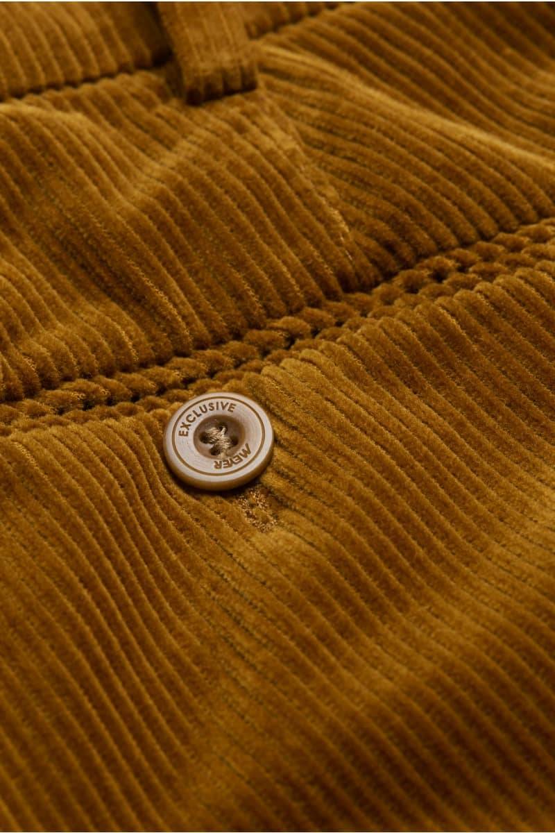 Meyer Pantalone cognac meyer in velluto a coste luxury modern fit Nuova