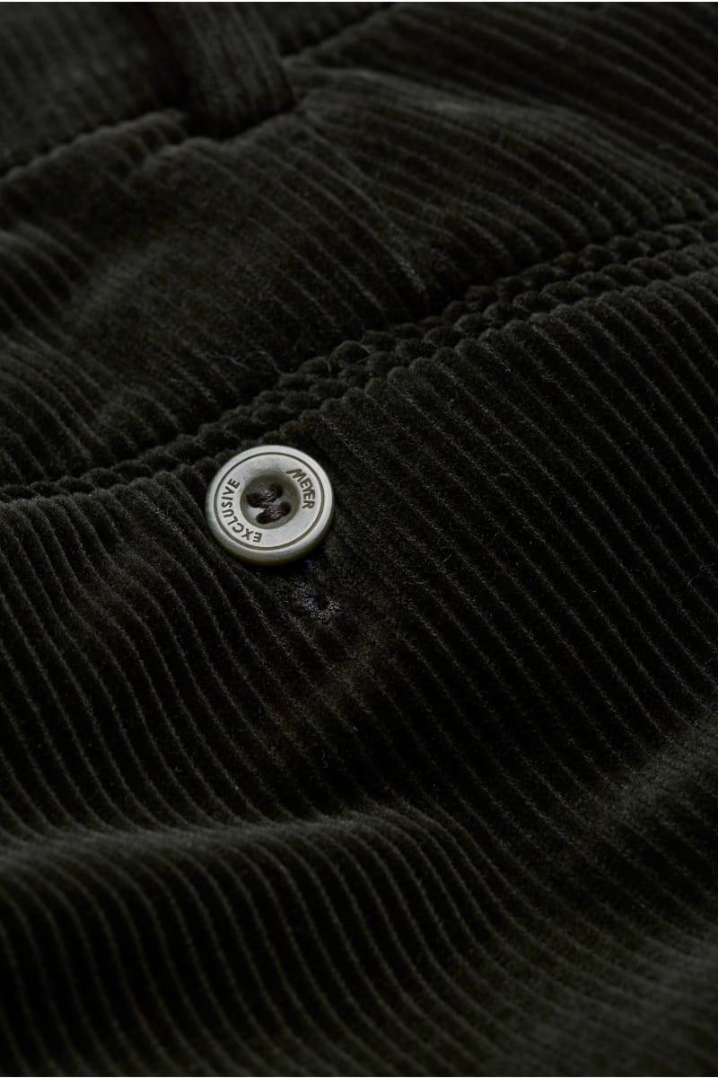 Meyer Pantalone verde scuro meyer in velluto a coste luxury modern fit Moda