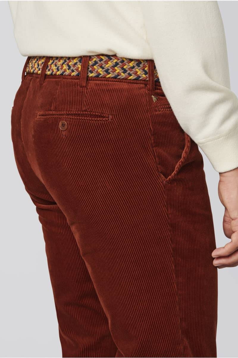 Meyer Pantalone ruggine meyer in velluto a coste luxury modern fit Spedizione gratuita