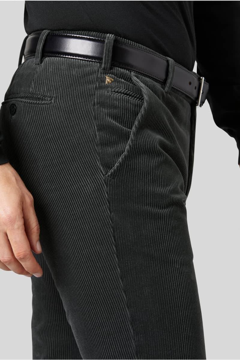 Meyer Pantalone grigio meyer in velluto a coste luxury modern fit Sconto di tempo limitato