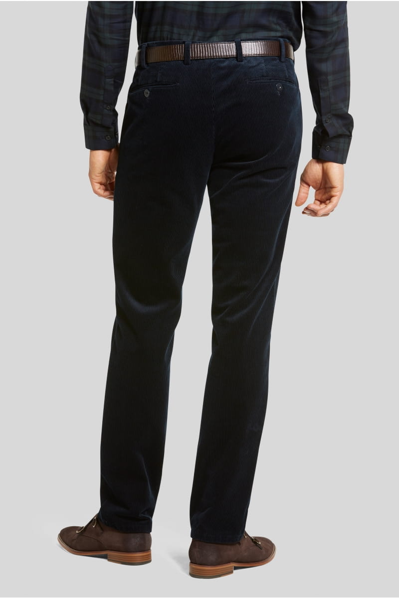 Meyer Pantalone blu meyer in velluto a coste luxury modern fit Negozio online di fabbrica