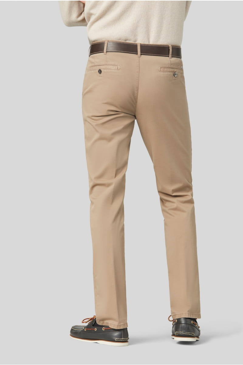 Meyer Pantalone beige meyer in cotone stretch regular fit Comprare a buon mercato