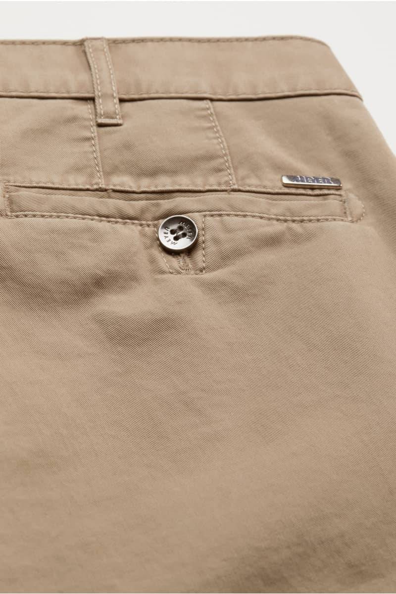Meyer Pantalone beige meyer in cotone stretch regular fit Comprare a buon mercato