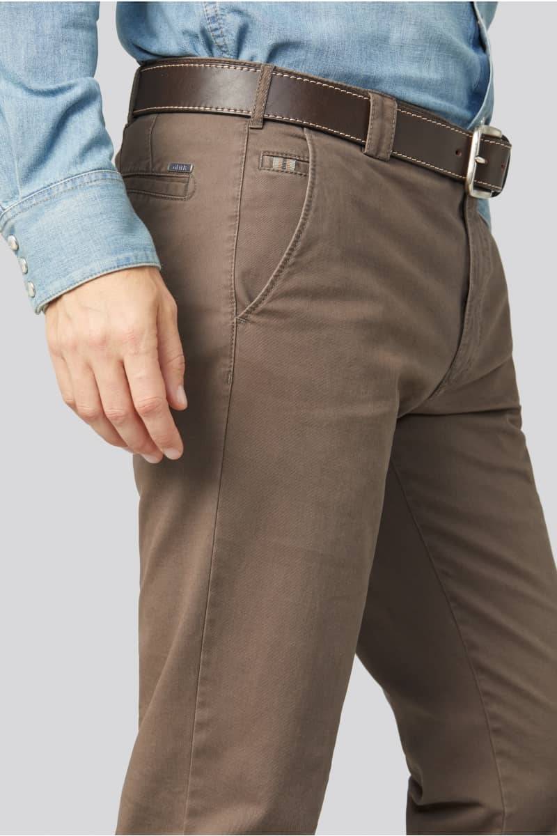Meyer Pantalone tortora meyer in cotone stretch regular fit Grande vendita
