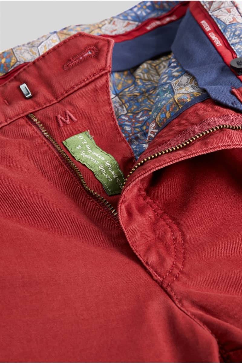 Meyer Pantalone rosso meyer in cotone stretch regular fit Fornitura limitata