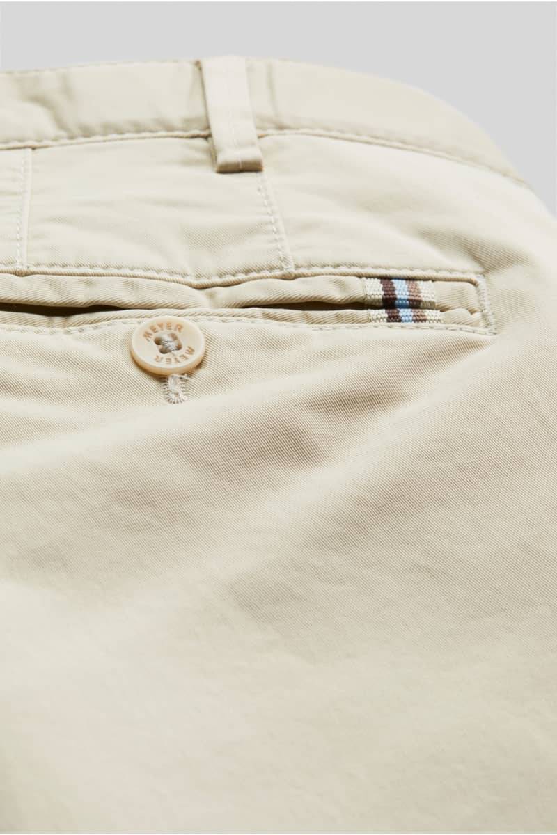 Meyer Pantalone beige meyer in cotone fairtrade modern fit Offerta esclusiva
