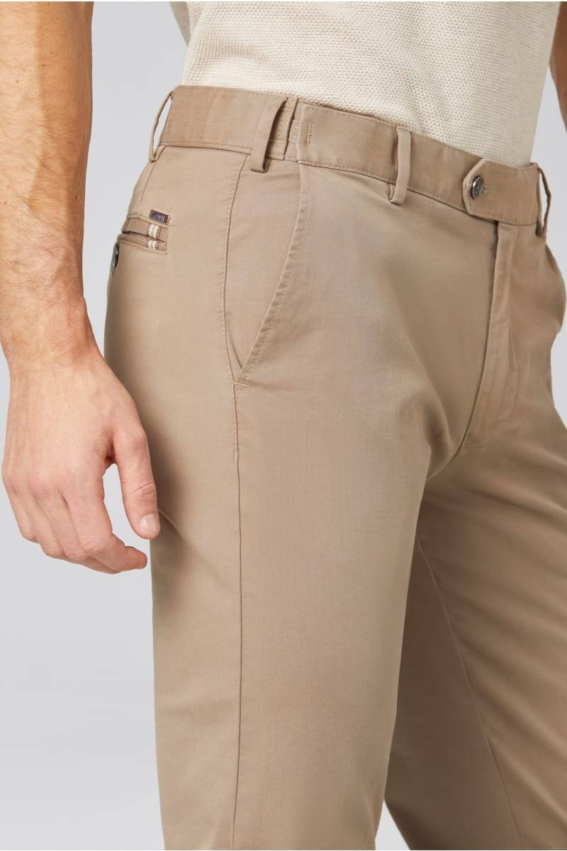 Meyer Pantalone cammello meyer in cotone fairtrade modern fit Vendite stagionali