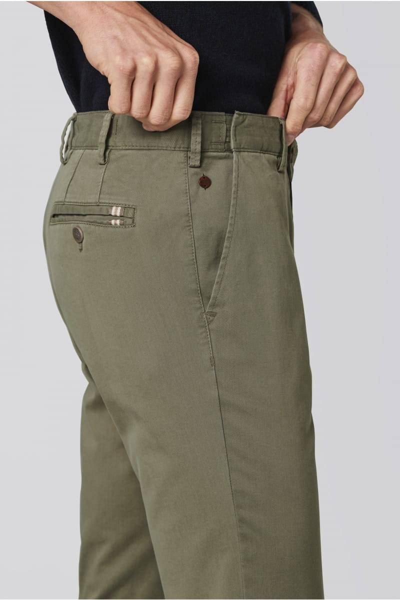 Meyer Pantalone verde oliva meyer in cotone fairtrade modern fit Cyber Monday
