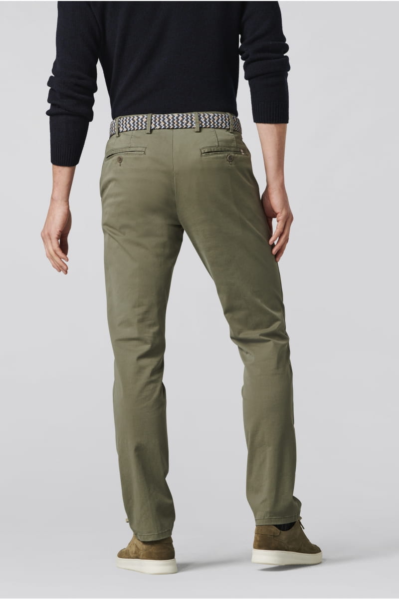Meyer Pantalone verde oliva meyer in cotone fairtrade modern fit Cyber Monday