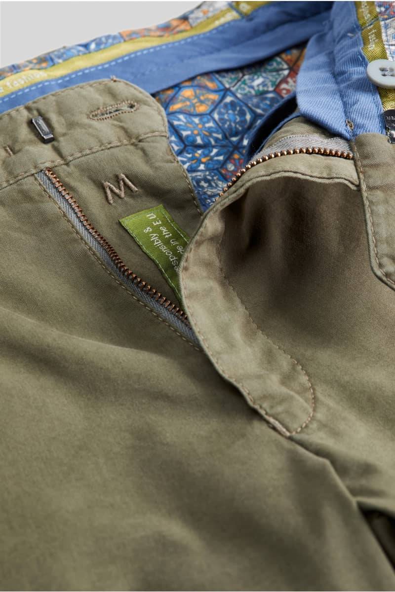 Meyer Pantalone verde oliva meyer in cotone fairtrade modern fit Cyber Monday