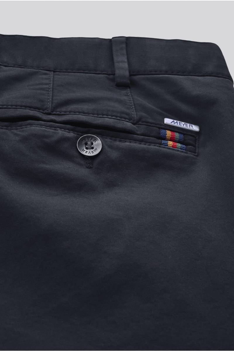 Meyer Pantalone blu meyer in cotone fairtrade modern fit Offerta natalizia