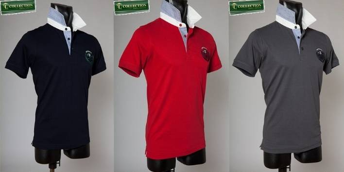 Bramante Polo cotone stretch bramante tre colori Vendita calda