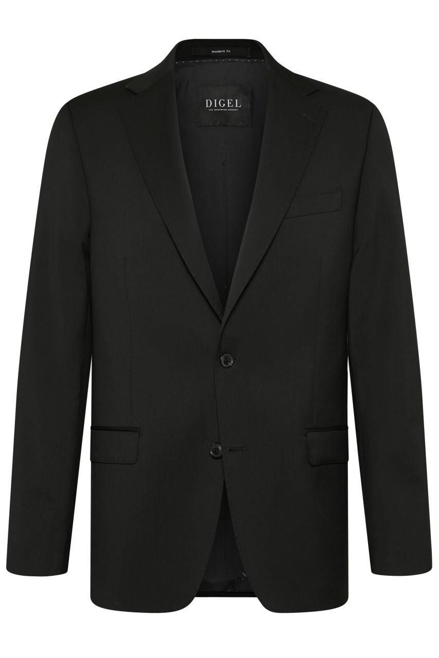 Digel Abito nero digel drop sei modern fit in lana cerruti super 110's Grandi sconti