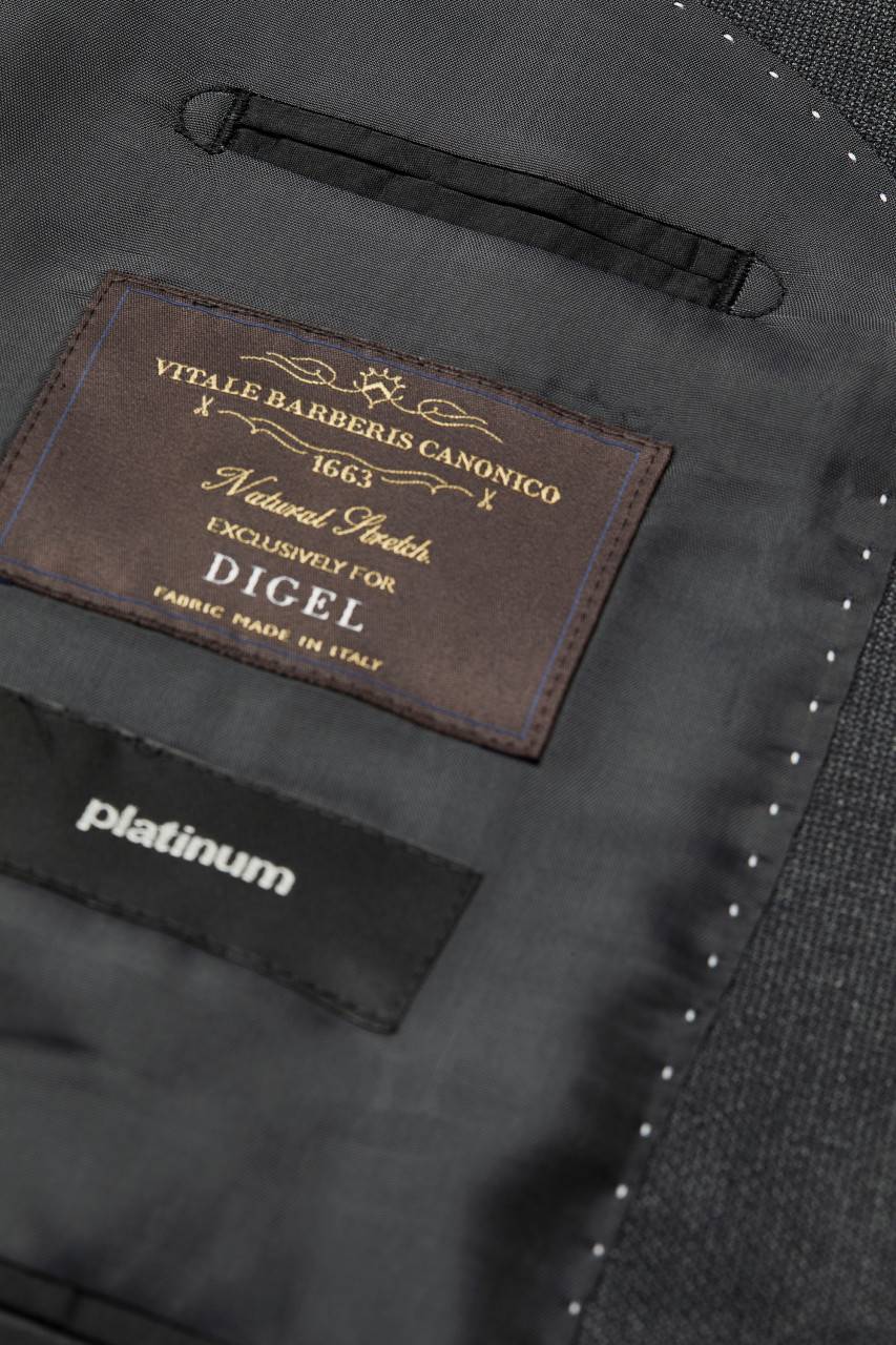 Digel Abito grigio scuro digel drop quattro corto in lana vitale barberis canonico Bestseller