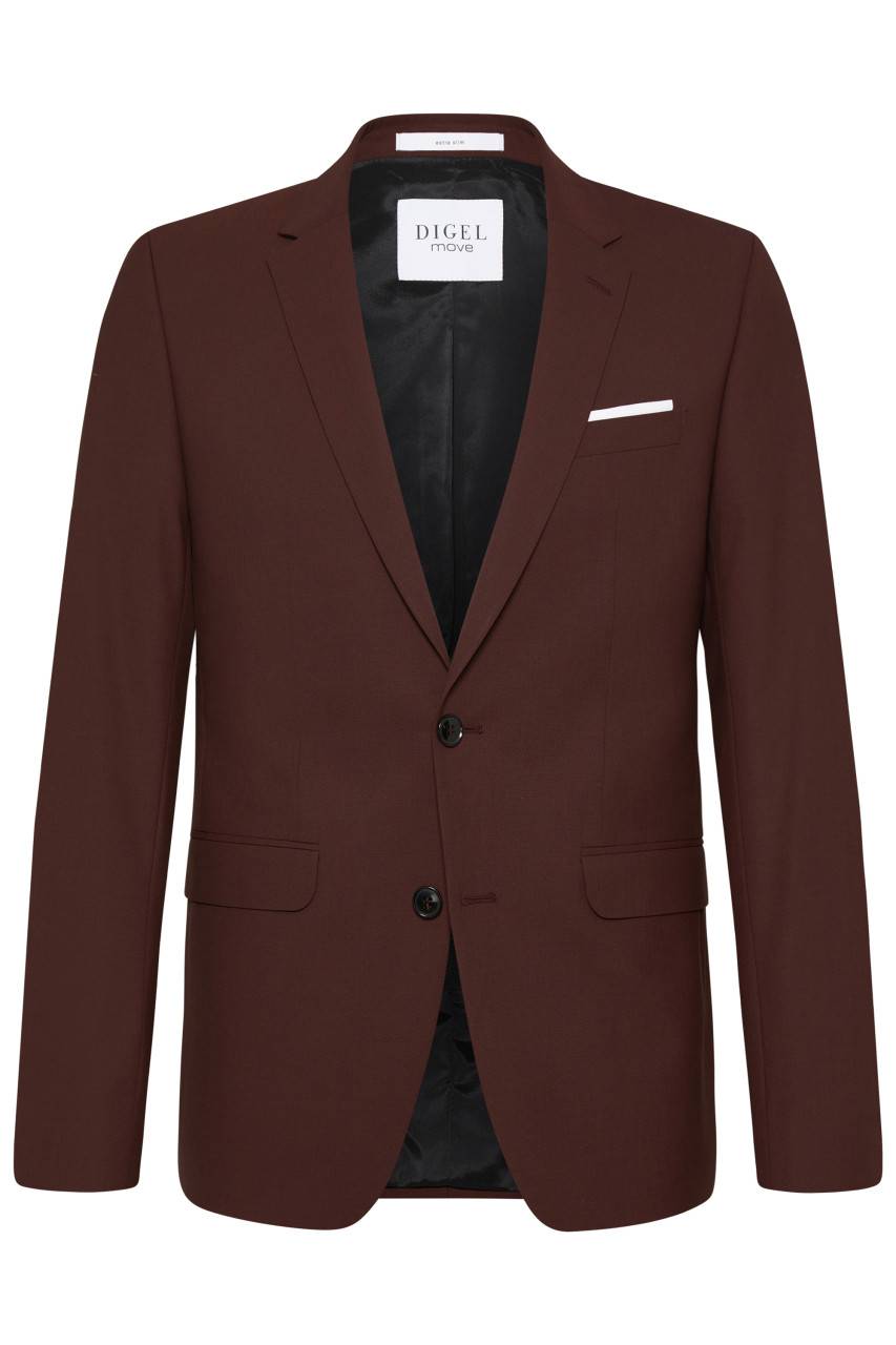 Digel Abito slim fit digel marrone rossastro misto lana bi-stretch Super Saving Price