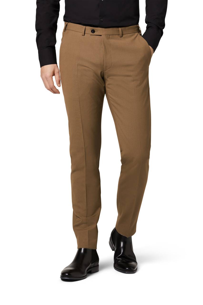 Digel Abito slim fit digel marrone chiaro misto lana bi-stretch Offerta settimanale