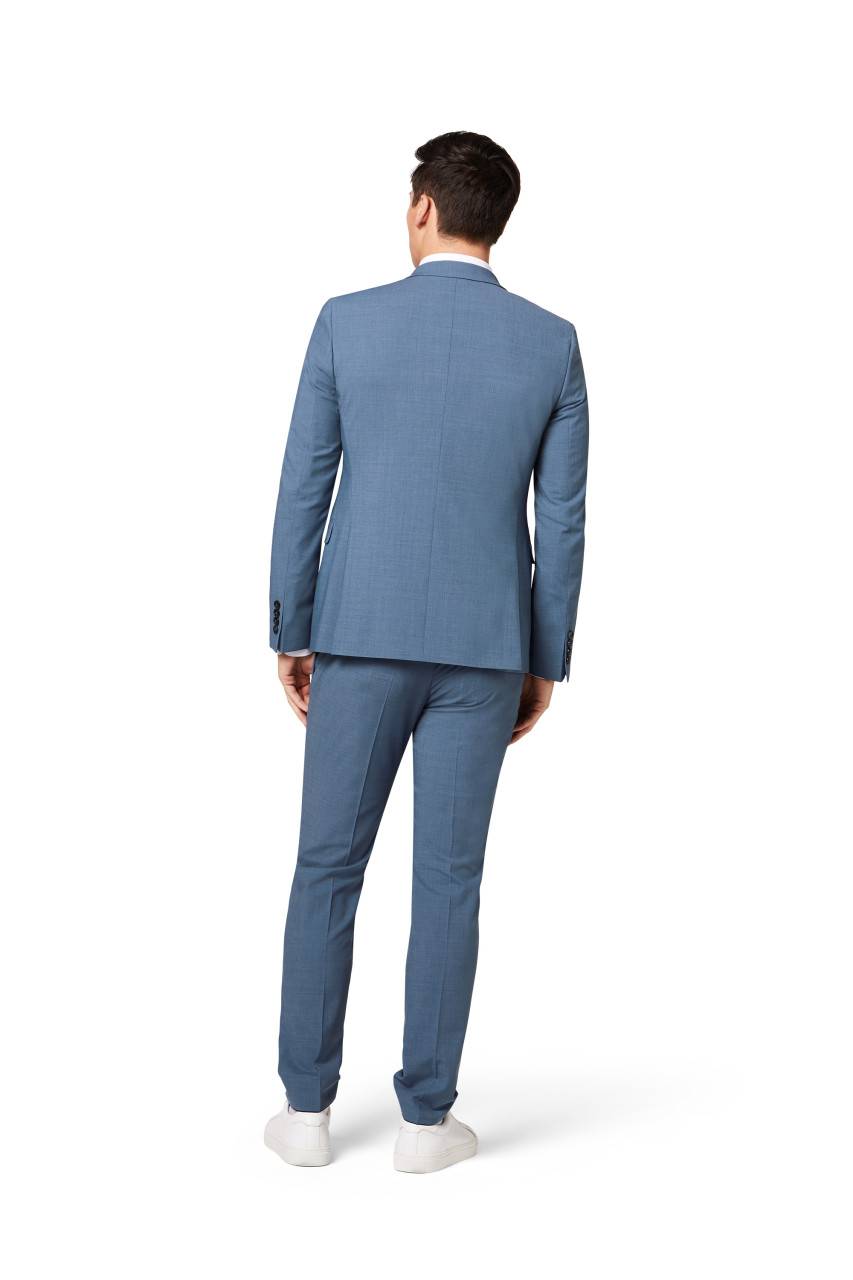 Digel Abito slim fit digel azzurro misto lana bi-stretch Ritorno libero