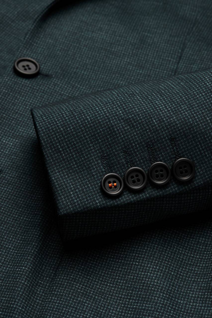 Digel Abito digel in jersey extra slim fit verde a quadretti Rilascio limitato