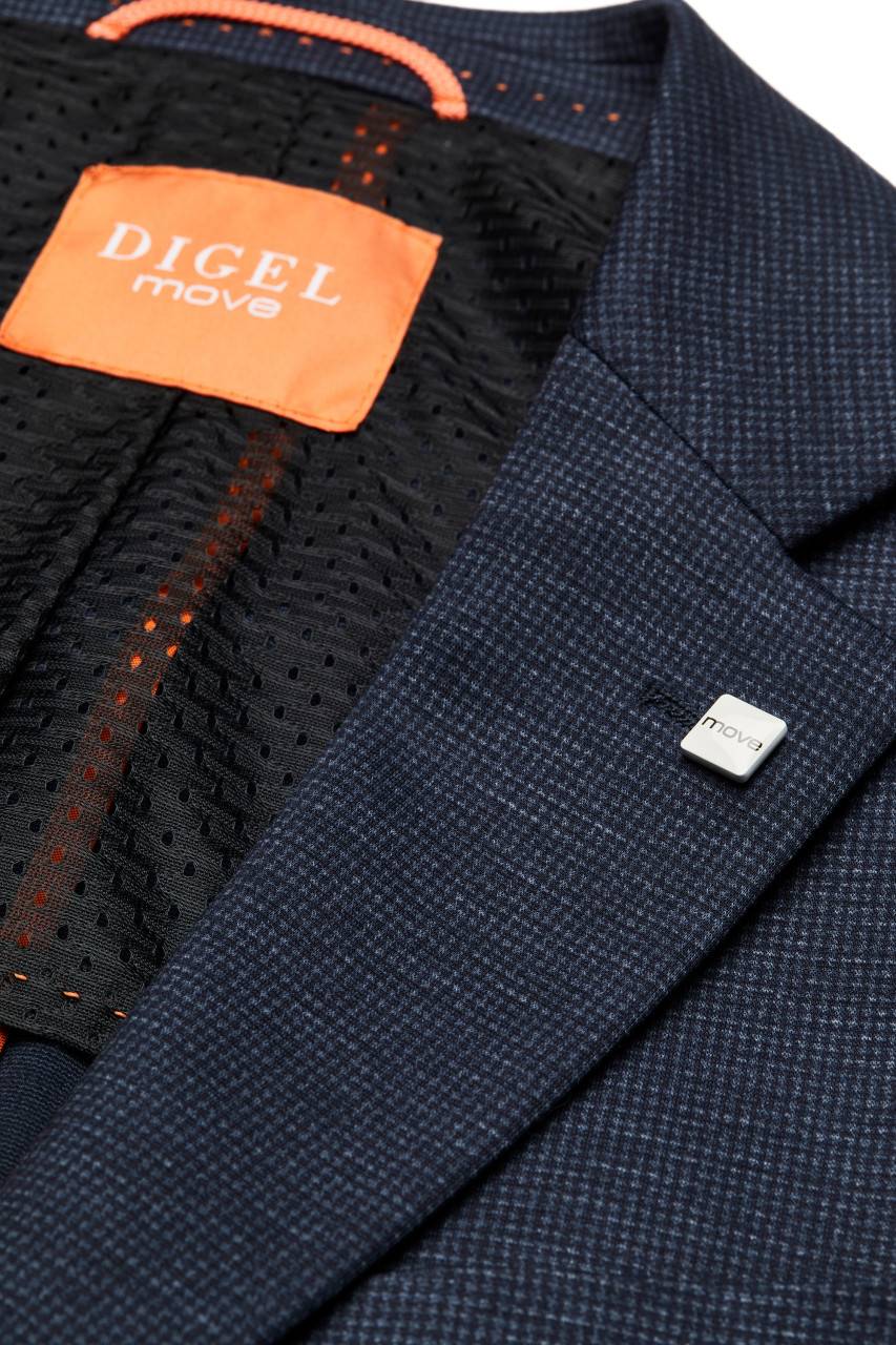 Digel Abito digel in jersey extra slim fit blu a quadretti Ultimi tre giorni