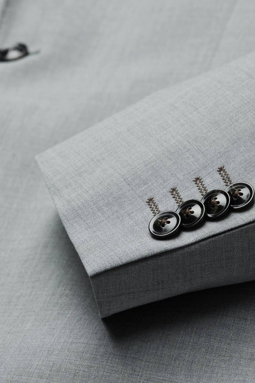 Digel Abito drop quattro digel grigio chiaro in lana stretch easywool Ultimo giorno