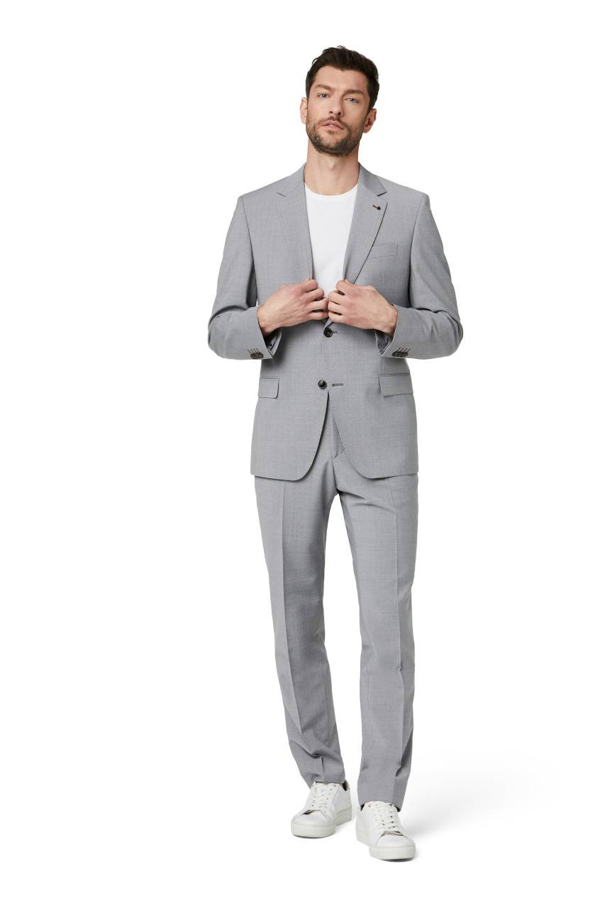 Digel Abito drop quattro digel grigio chiaro in lana stretch easywool Ultimo giorno