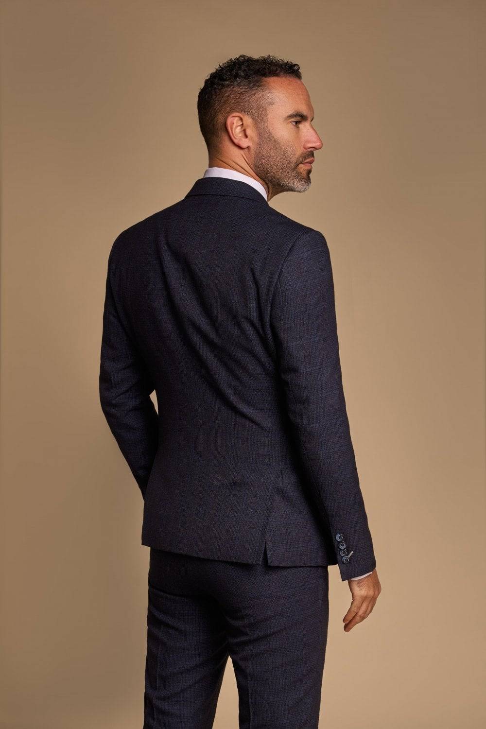 House of Cavani Abito cavani doppiopetto blu a quadri slim fit Fino al 65% di sconto