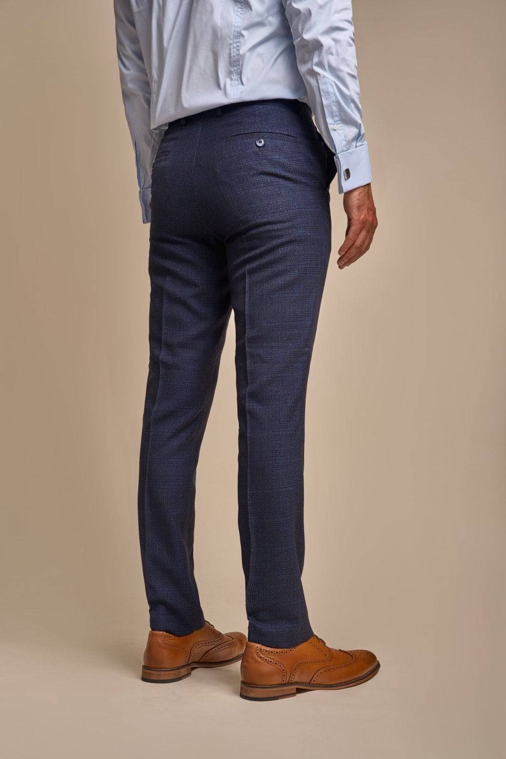 House of Cavani Abito cavani doppiopetto blu a quadri slim fit Fino al 65% di sconto