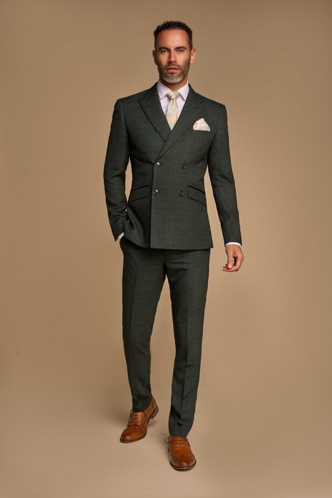 House of Cavani Abito cavani doppiopetto verde a quadri slim fit Only for today