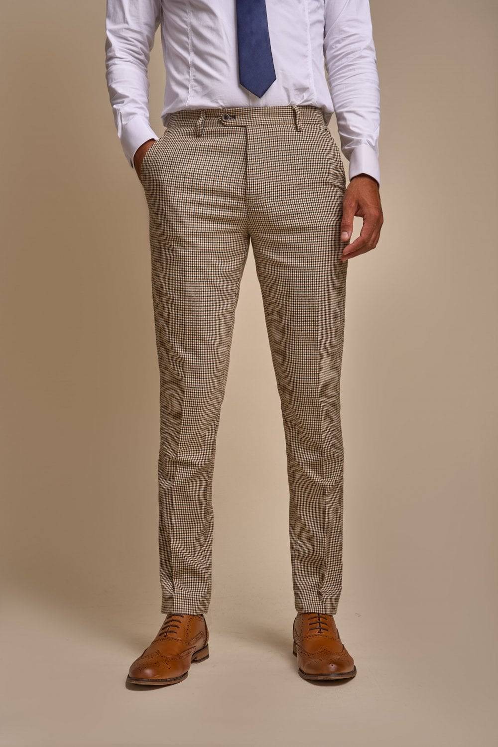 House of Cavani Abito cavani a pied de poule slim fit con panciotto Sostegno trimestrale
