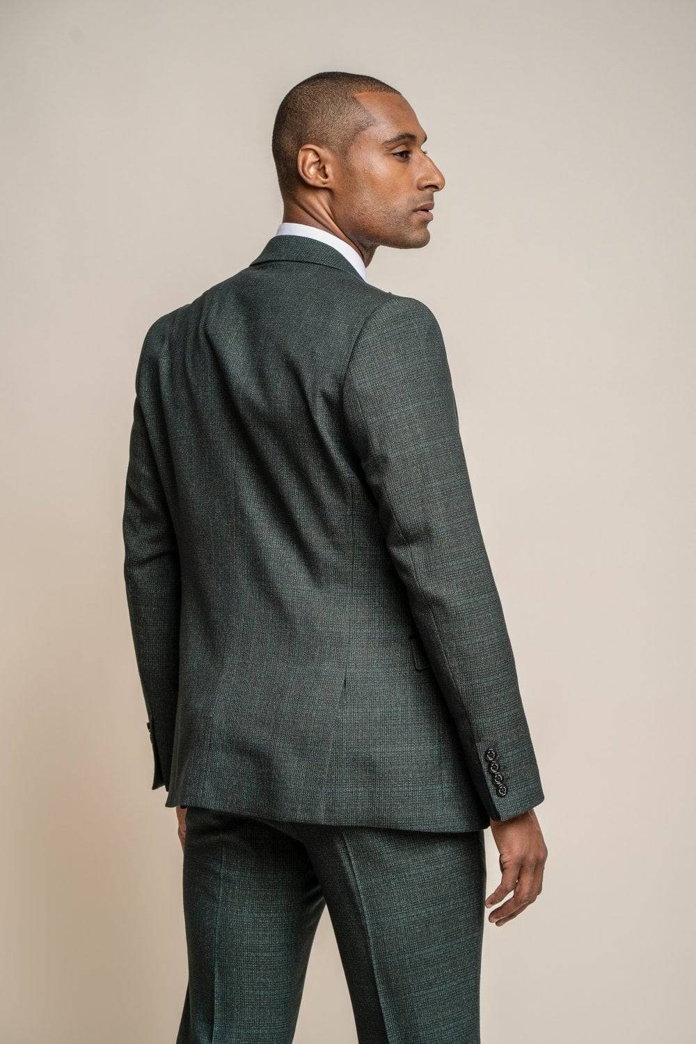 House of Cavani Abito cavani verde a quadri in tweed con panciotto Discount Store per i nuovi prodotti