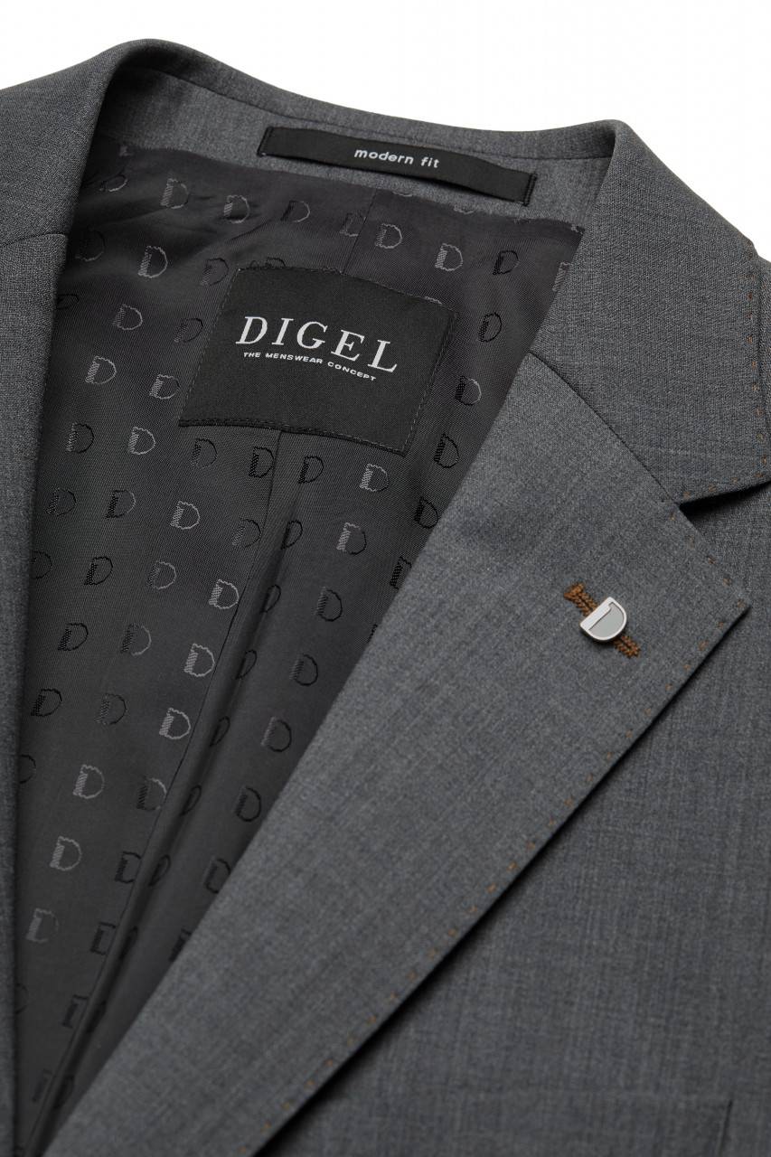 Digel Abito grigio medio digel in lana stretch easywool modern fit Solo un giorno rimasto