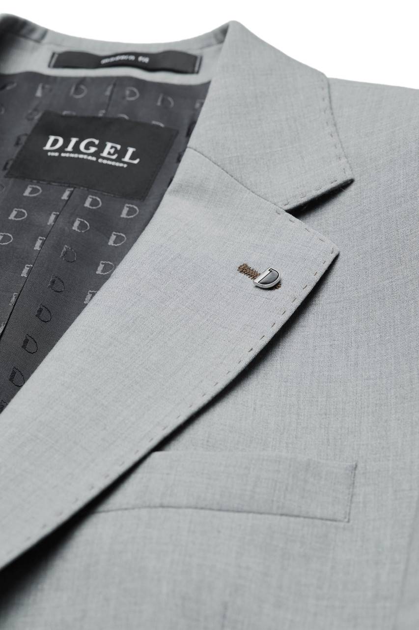 Digel Abito grigio chiaro digel in lana stretch easywool modern fit Super sconto