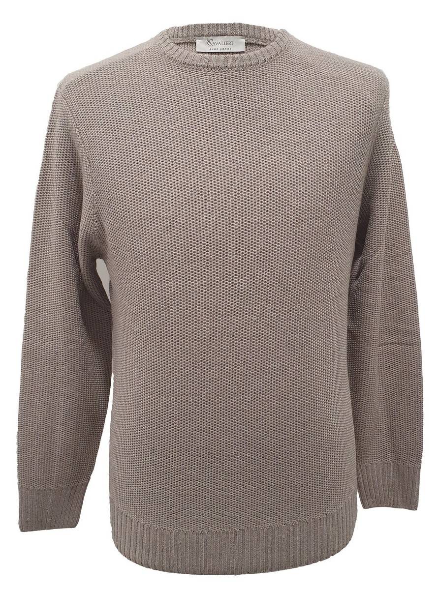 Cavalieri Milano Maglione paricollo tortora cavalieri milano modern fit Italia