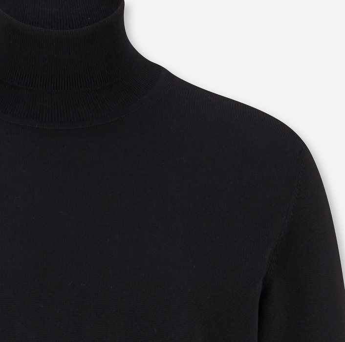 Olymp Maglione dolcevita nero olymp in lana merino extra fine Promozione Limitata