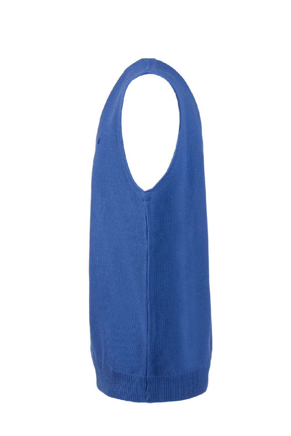 Green Coast Gilet azzurro con scollo a v green coast modern fit Fino Al -60%